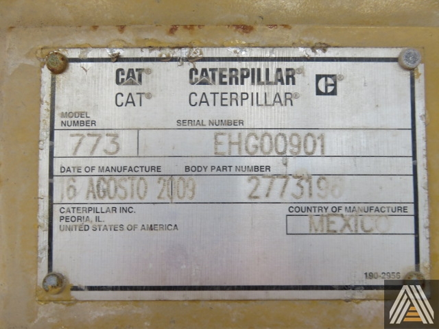 773F CATERPILLAR TRAY