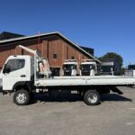 2023 MITSUBISHI FUSO FGB71ER6SFBC 4X4 5 SPEED TRAY TOP TRUCK WITH KEVREK CRANE