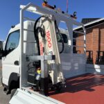 2023 MITSUBISHI FUSO FGB71ER6SFBC 4X4 5 SPEED TRAY TOP TRUCK WITH KEVREK CRANE