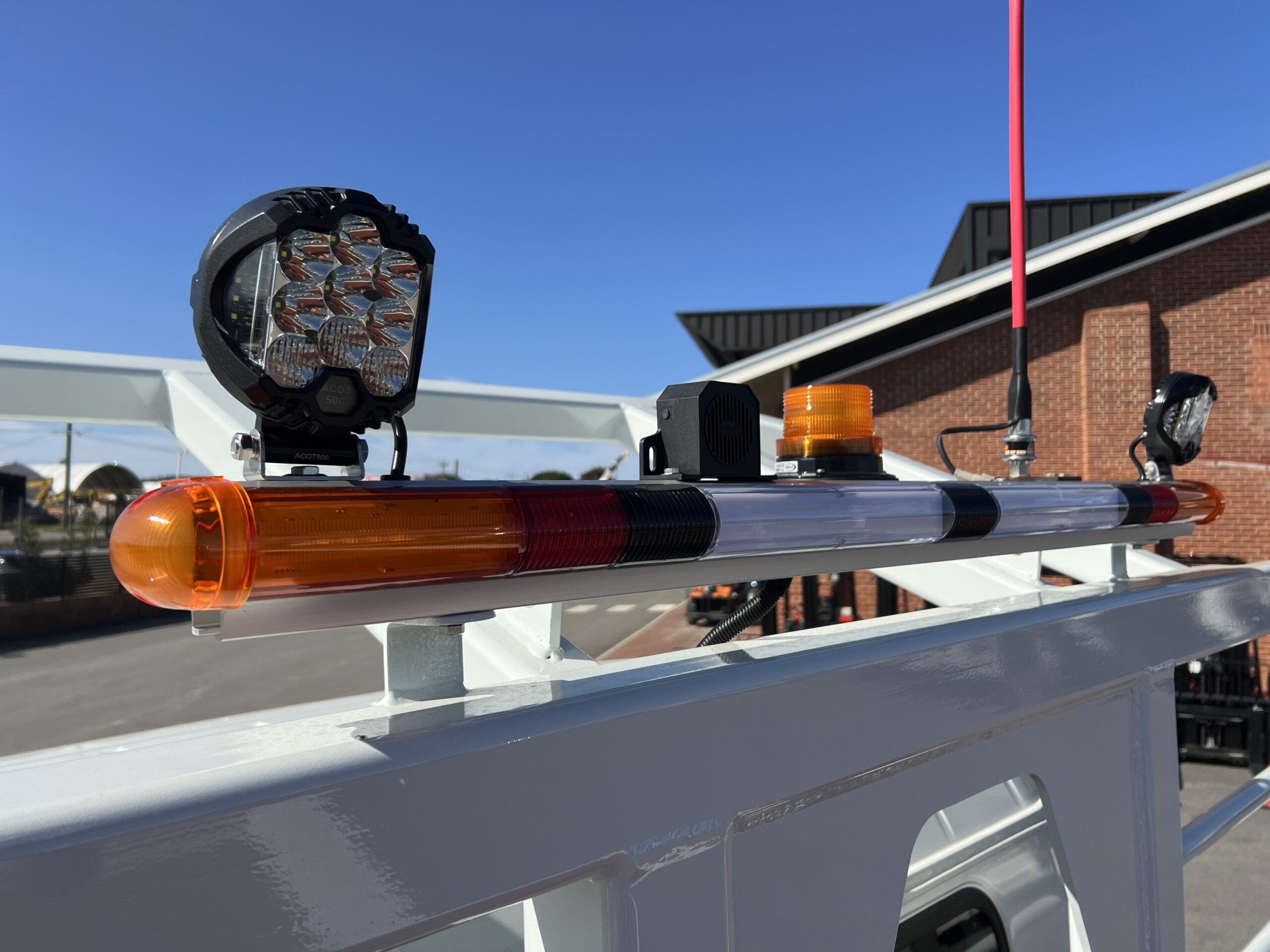 2023 MITSUBISHI FUSO FGB71ER6SFBC 4X4 5 SPEED TRAY TOP TRUCK WITH KEVREK CRANE